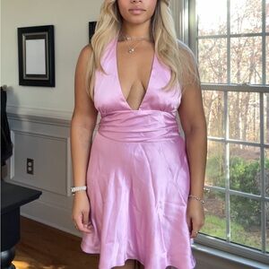 Zara Pink Backless Dress